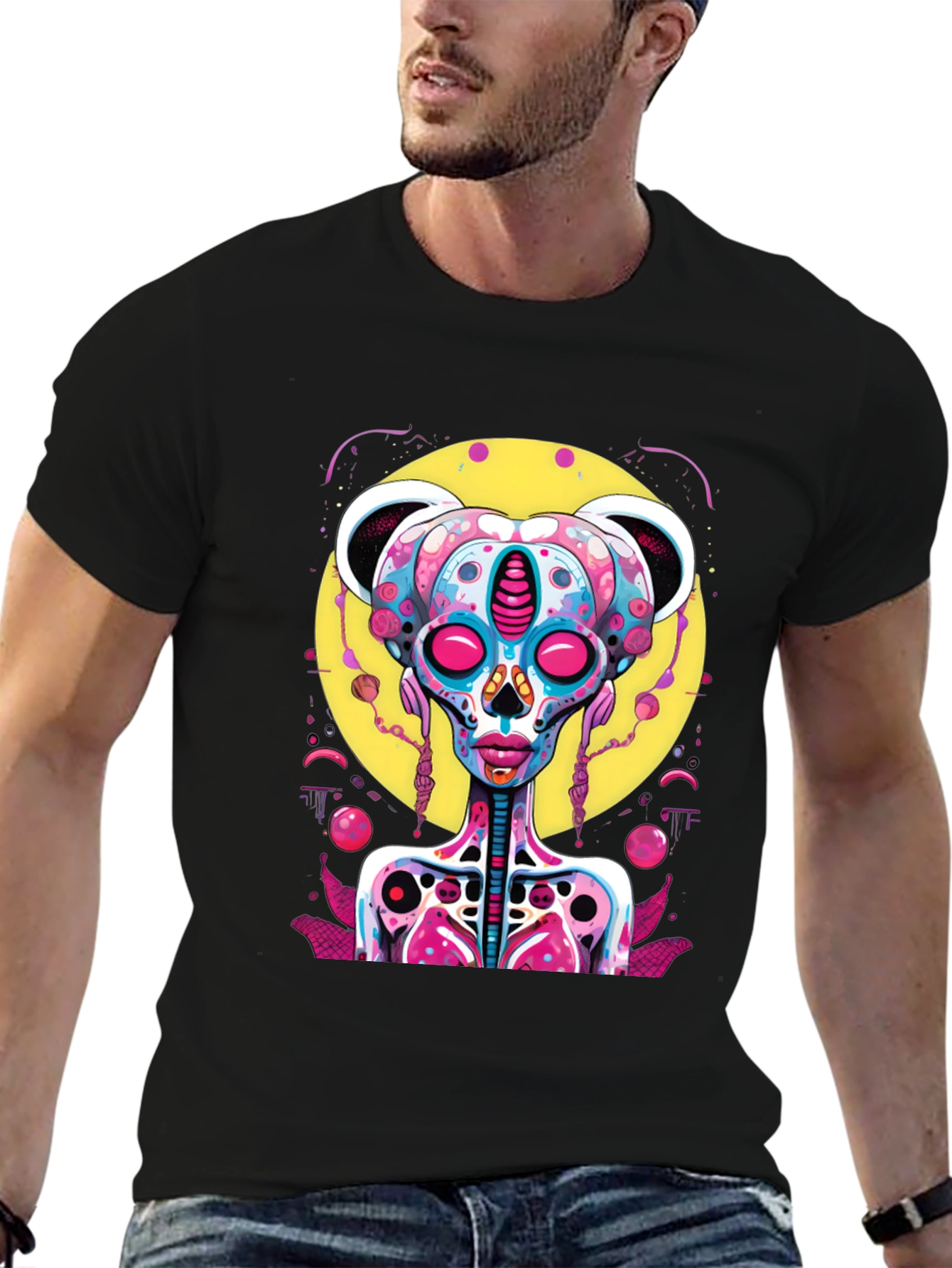 Psychedelic Alien Bear T-Shirt
