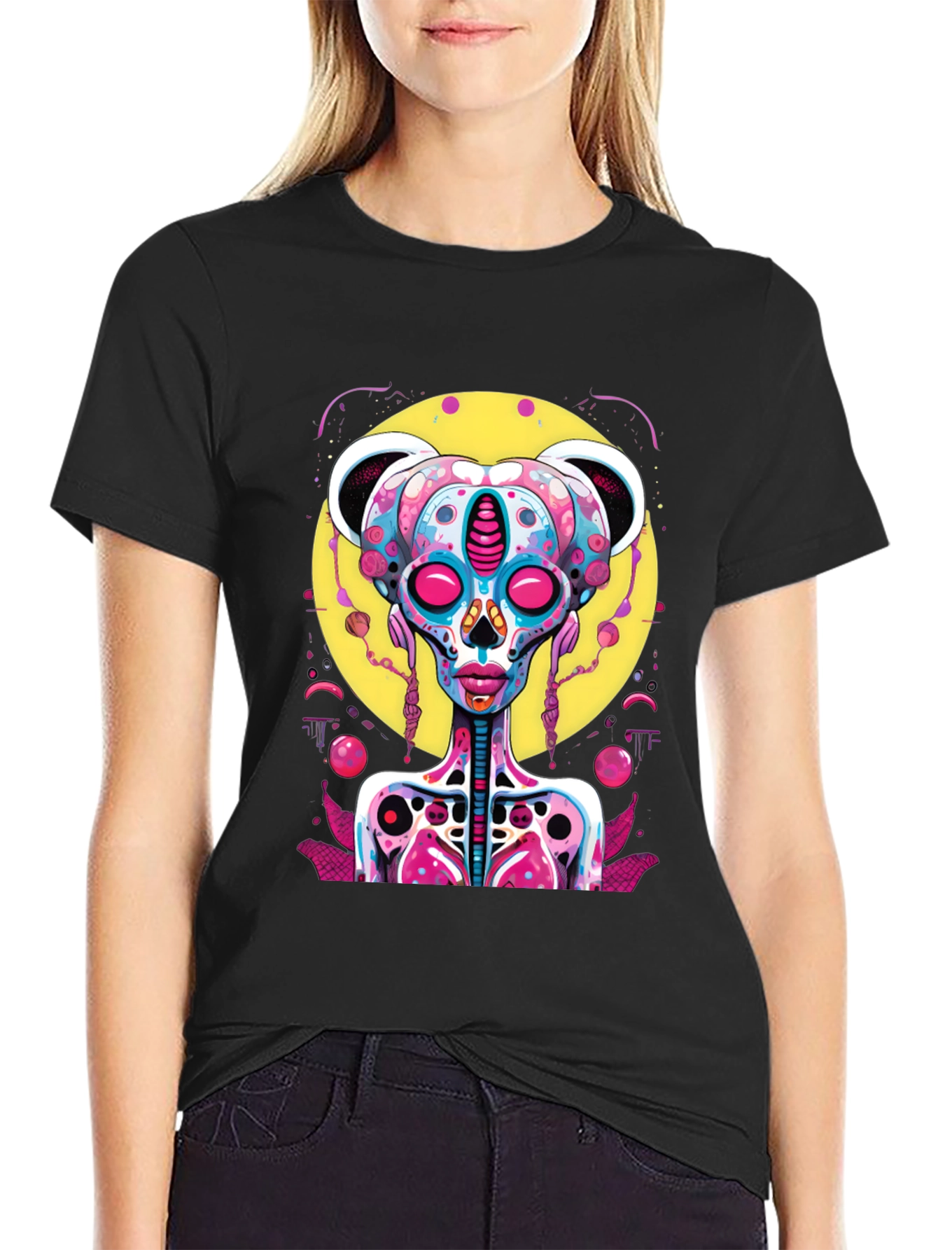 Psychedelic Alien Bear T-Shirt