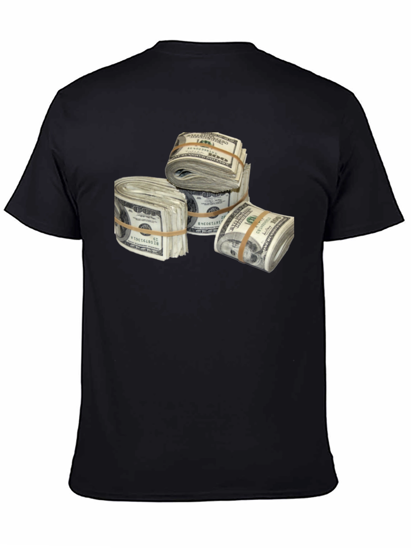 Money Stacks Graphic Tee - Black