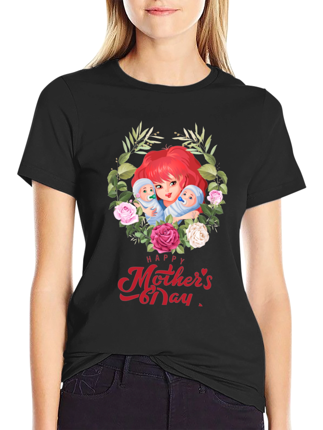 Mothers Day T-Shirt - Mom & Babies