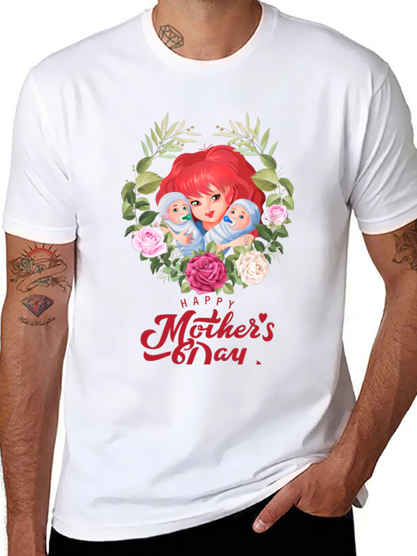 Mothers Day T-Shirt - Mom & Babies