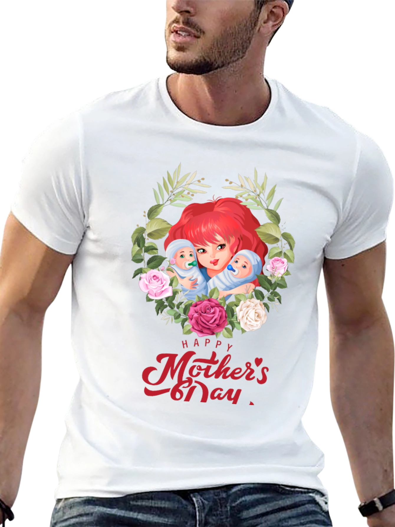 Mothers Day T-Shirt - Mom & Babies