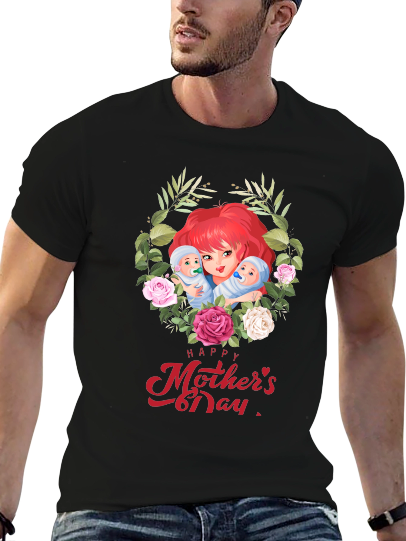 Mothers Day T-Shirt - Mom & Babies