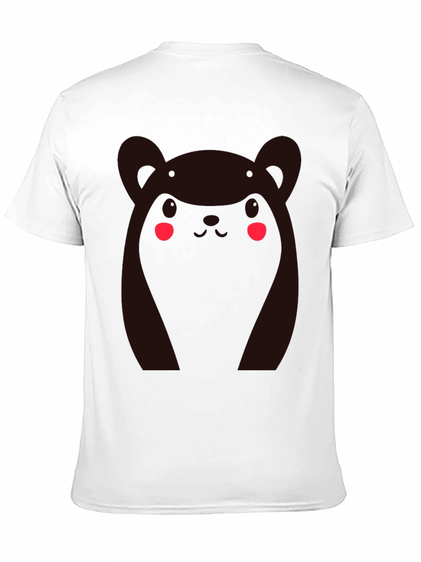 Kawaii Bear Graphic Tee - Black Cotton Comfort