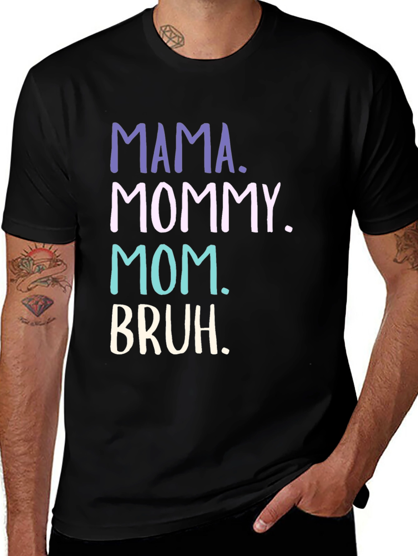 Mama Mommy Mom Bruh Funny T-Shirt