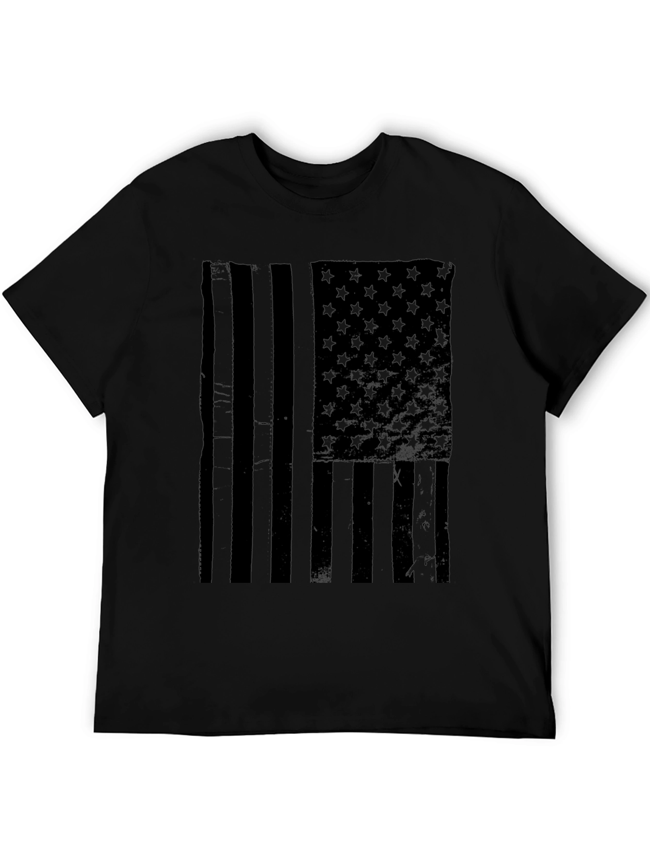 Blacked Out American Flag T-Shirt