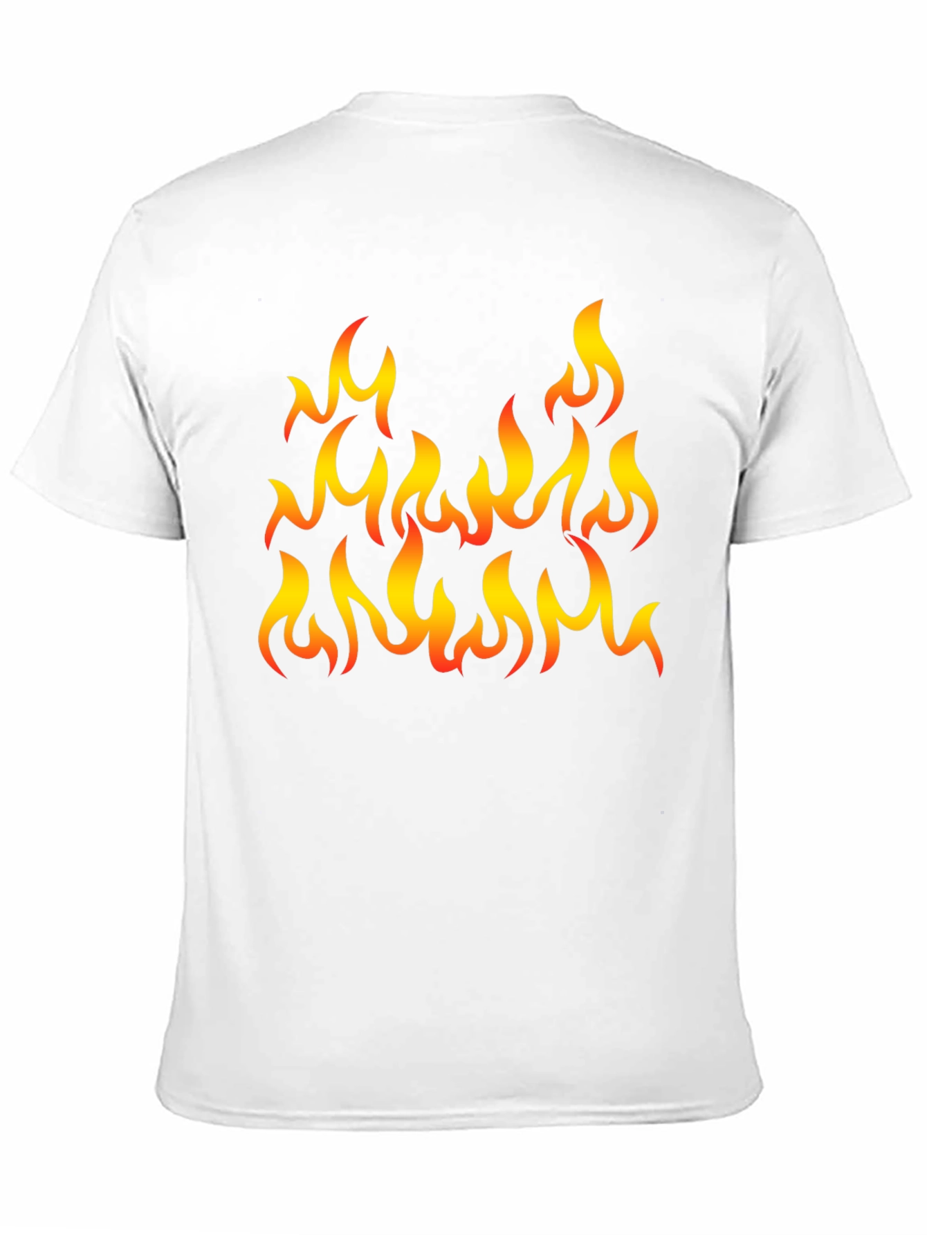 Fiery Flames Graphic T-Shirt - Black