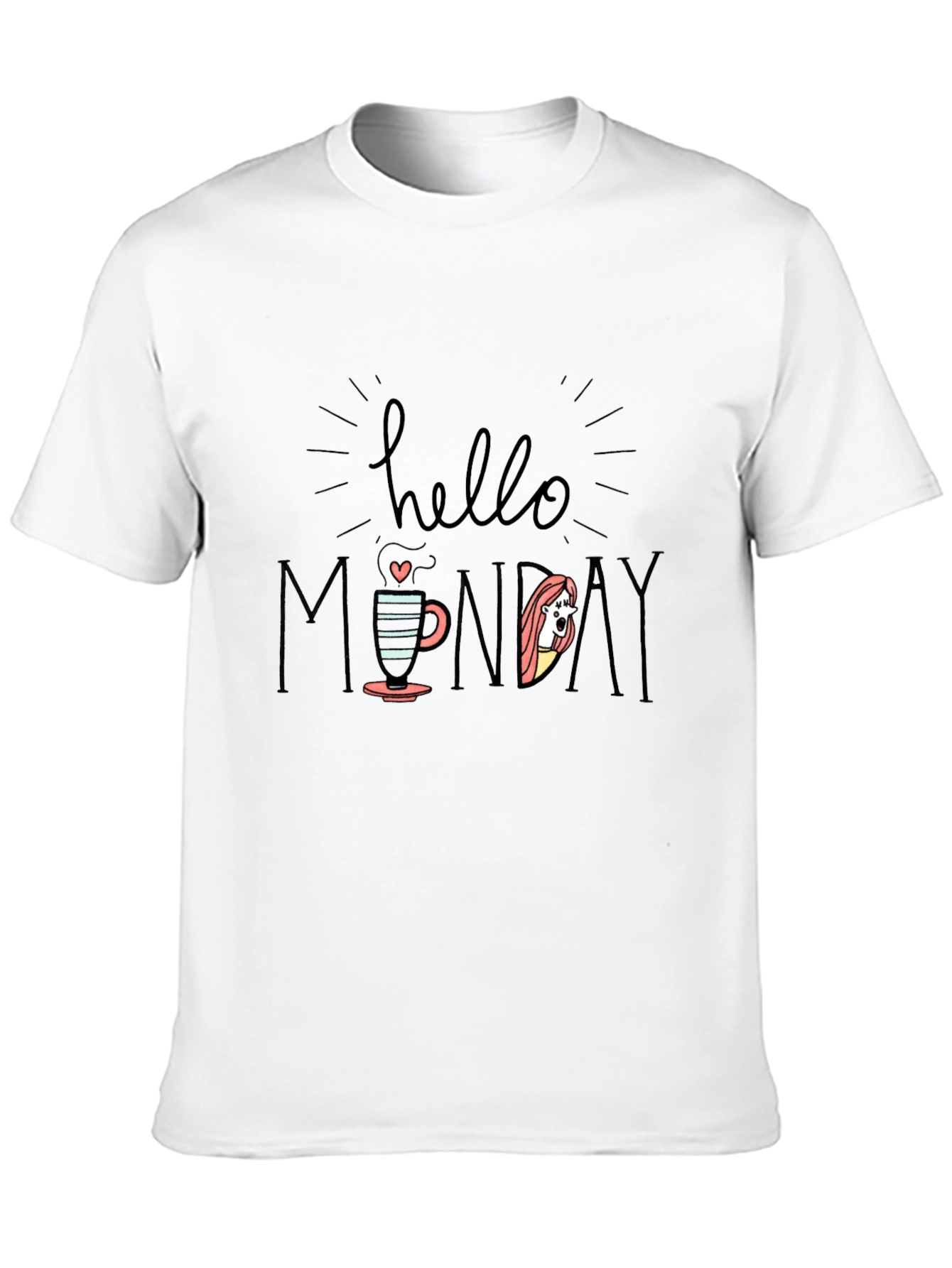 Hello Monday Graphic Tee - Black