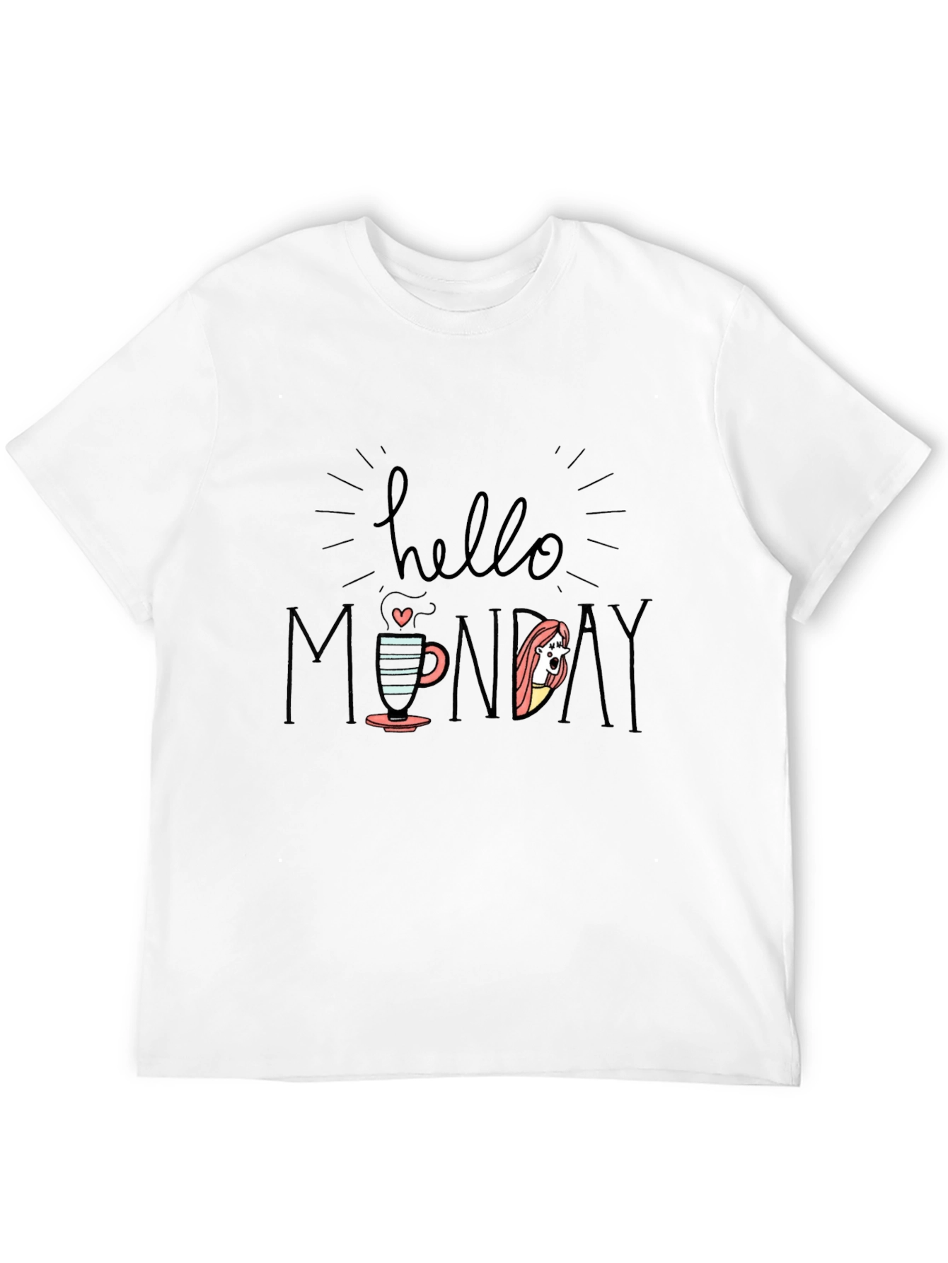 Hello Monday Graphic Tee - Black