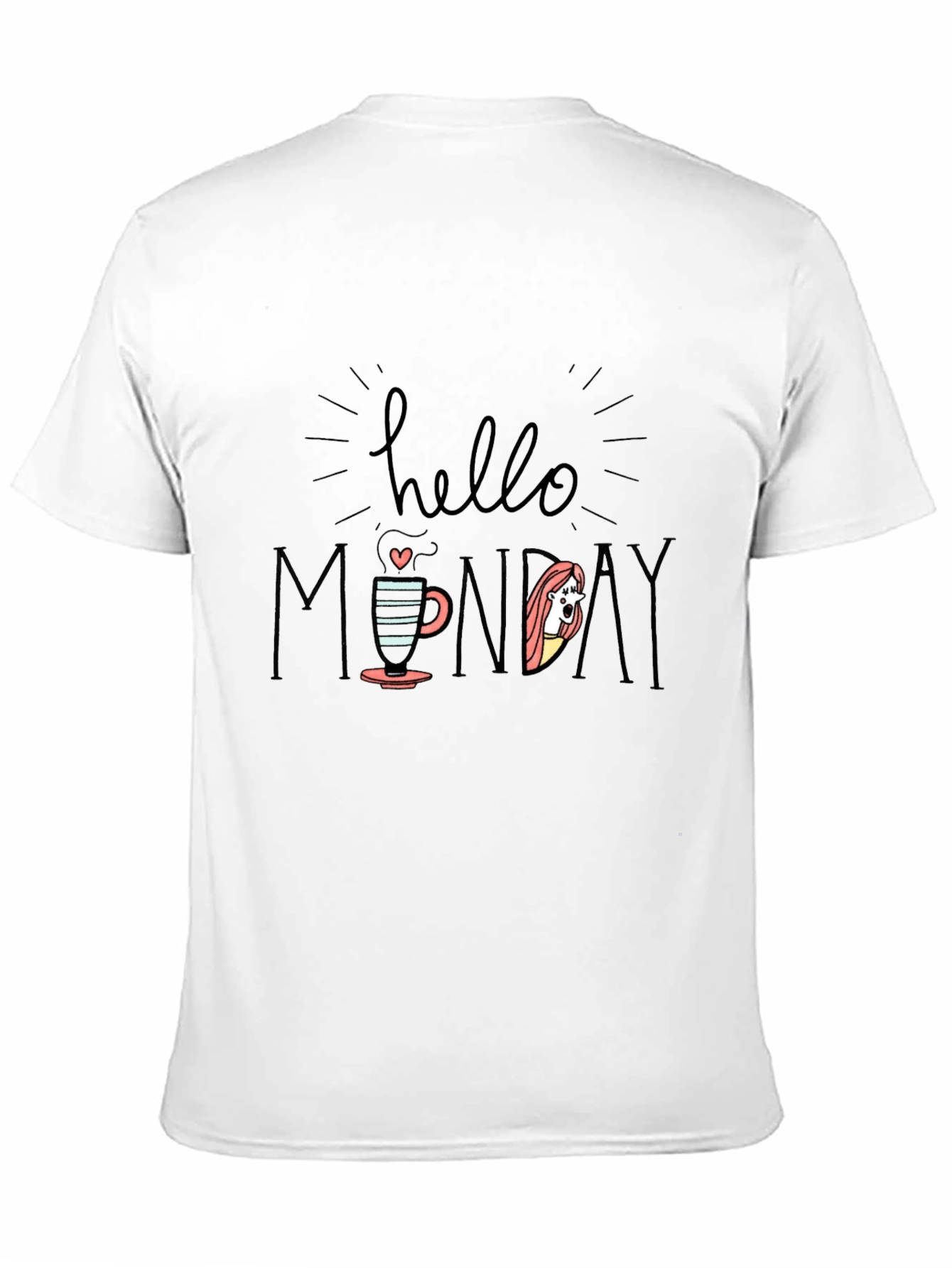 Hello Monday Graphic Tee - Black