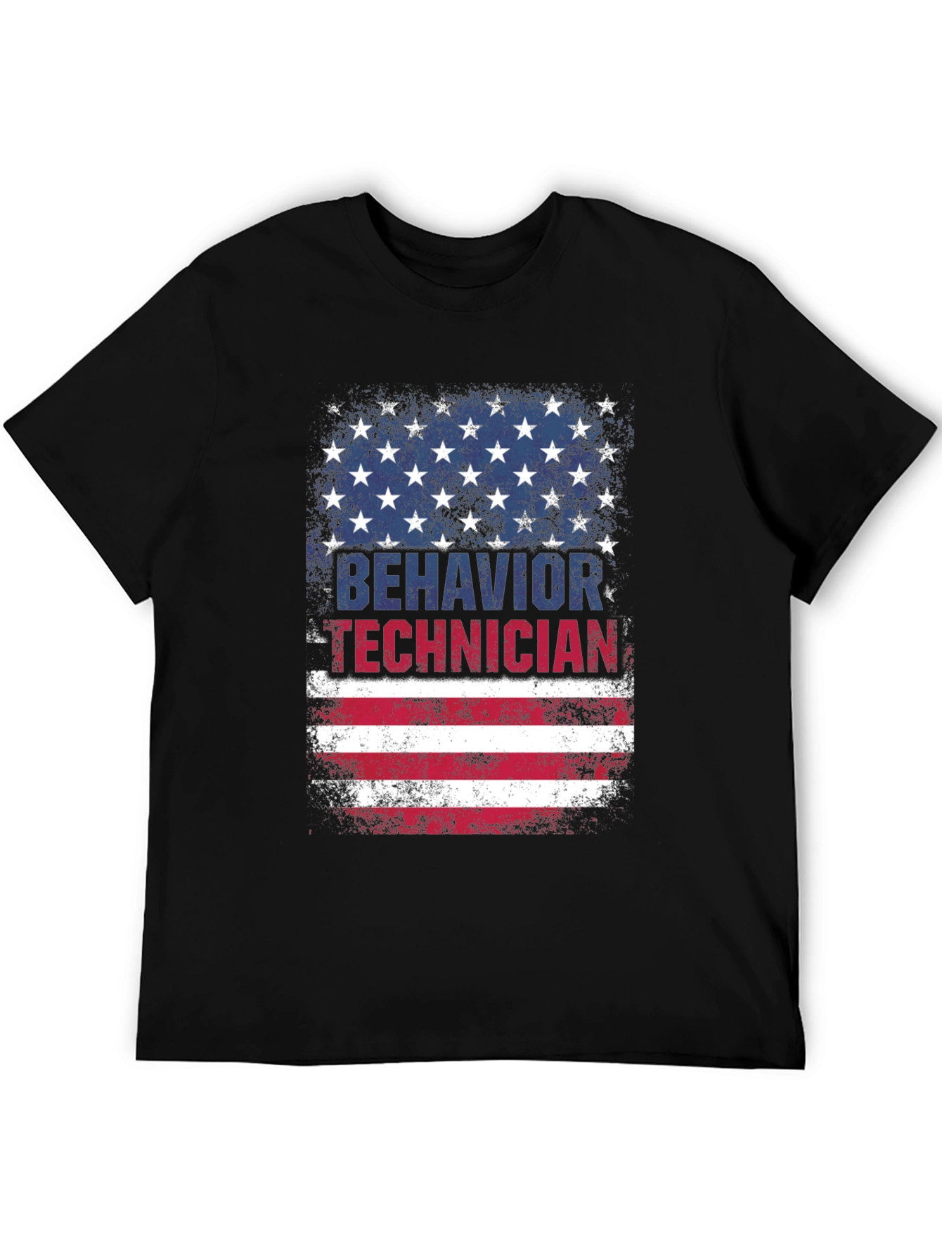 Behavior Technician USA Flag Graphic T-Shirt