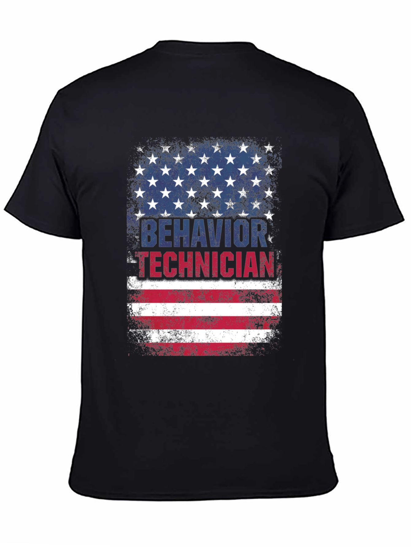 Behavior Technician USA Flag Graphic T-Shirt
