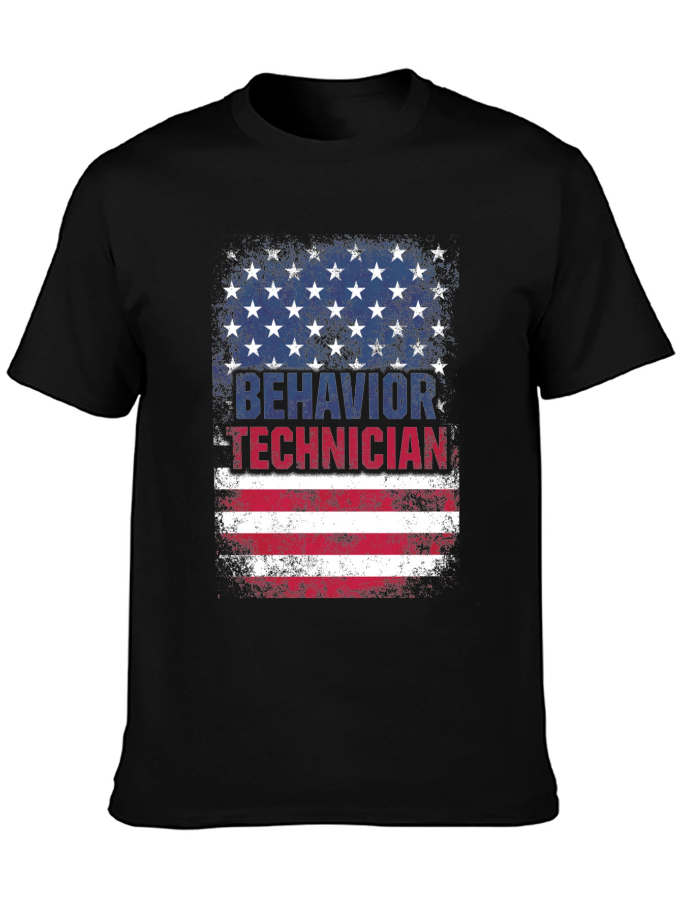 Behavior Technician USA Flag Graphic T-Shirt