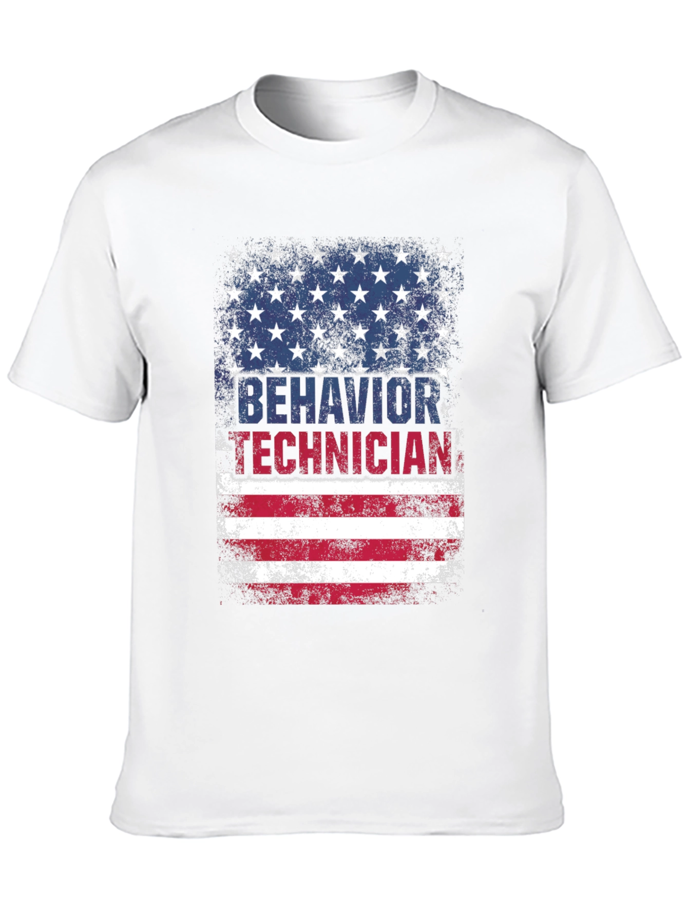 Behavior Technician USA Flag Graphic T-Shirt