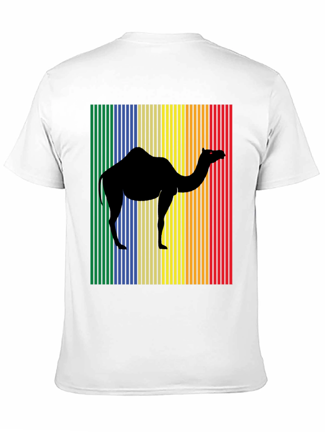 Retro Camel Graphic T-Shirt - Black Cotton Tee