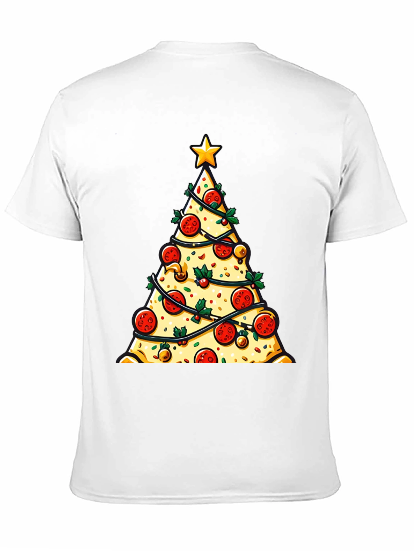 Pizza Christmas Tree T-Shirt