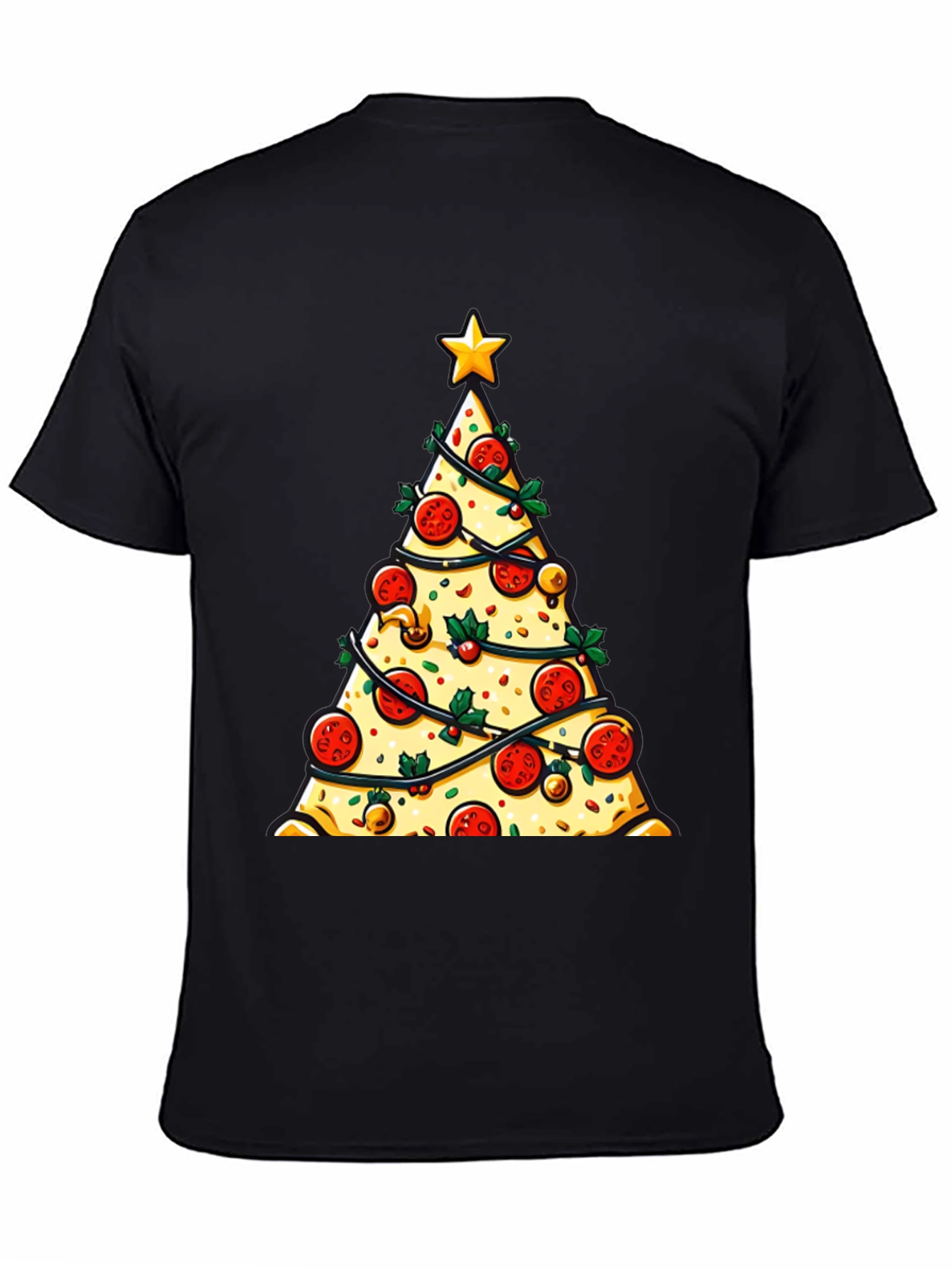 Pizza Christmas Tree T-Shirt