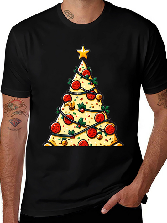 Pizza Christmas Tree T-Shirt