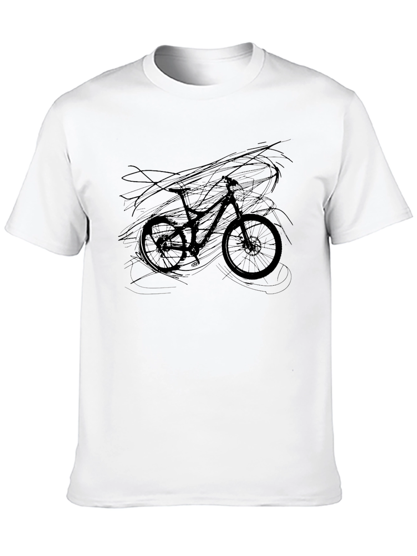 Mountain Bike Graphic Tee - Black