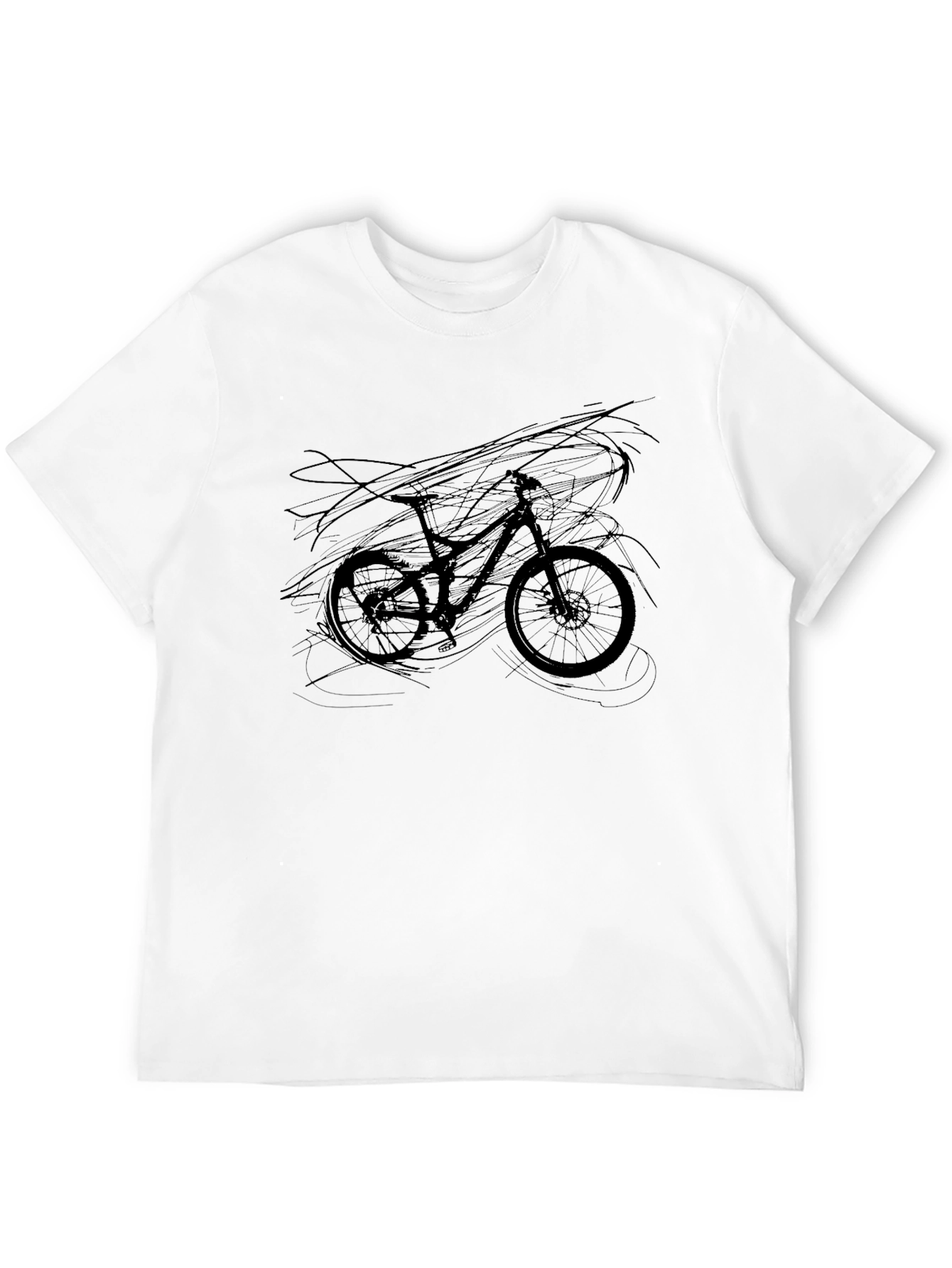 Mountain Bike Graphic Tee - Black