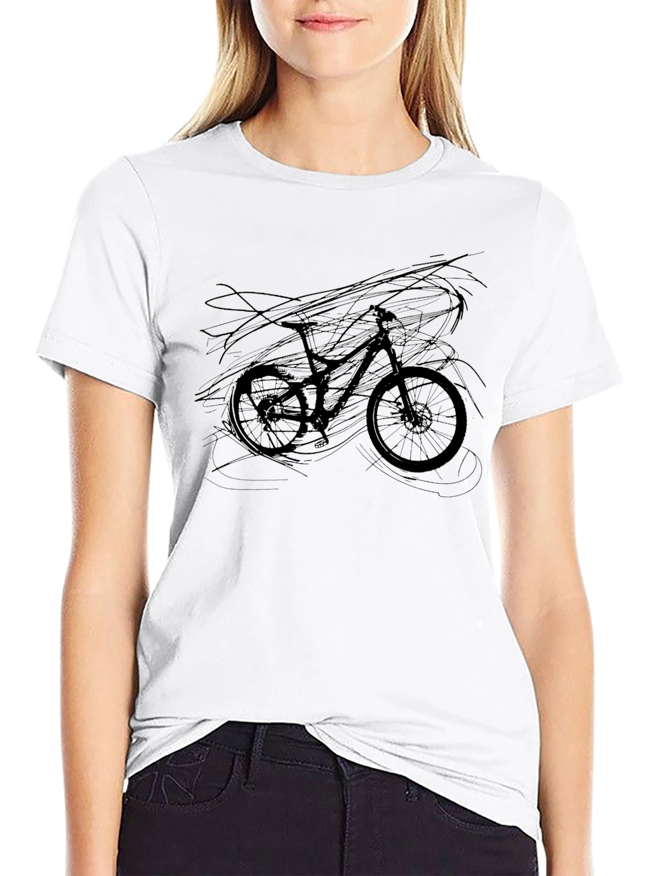 Mountain Bike Graphic Tee - Black