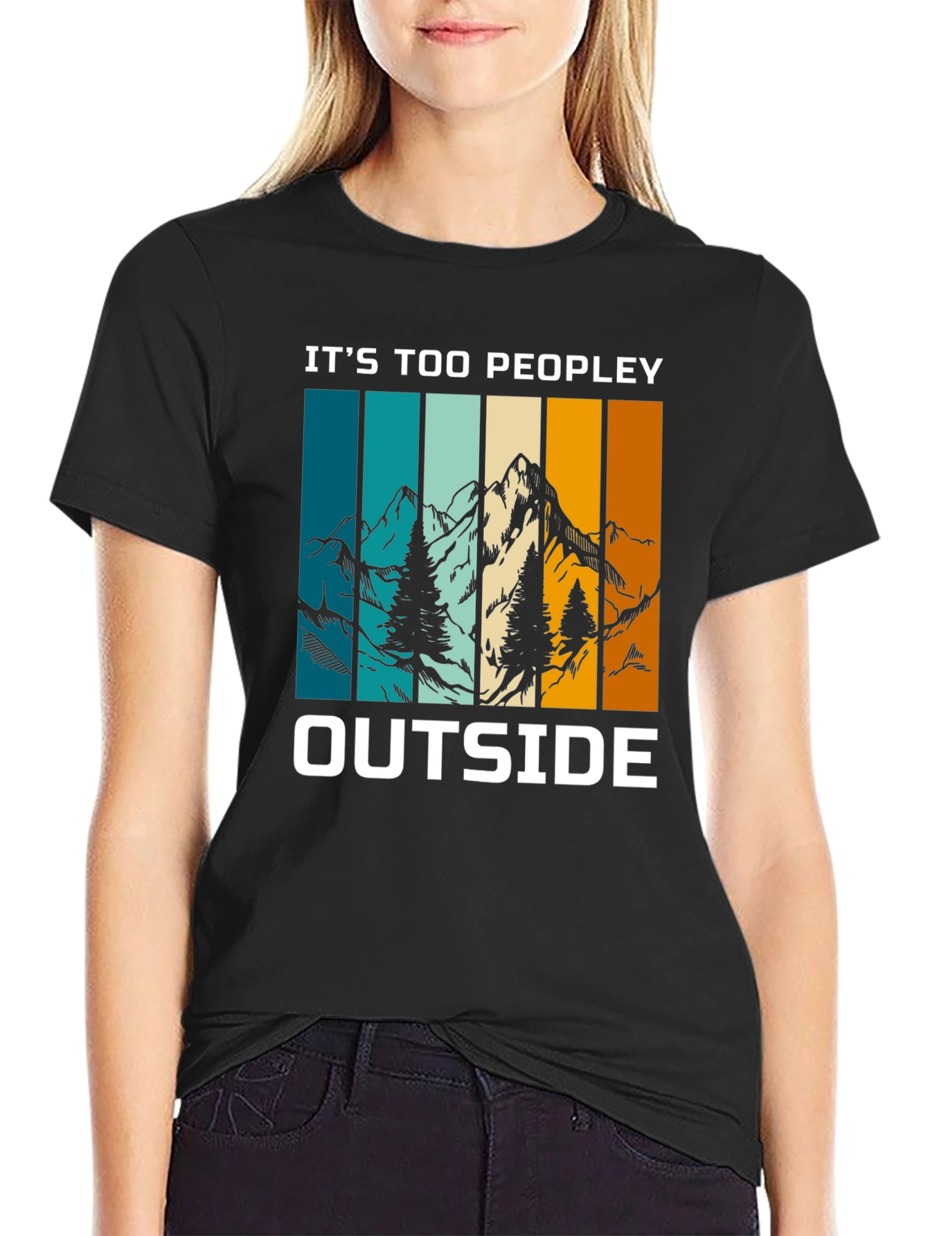 Its Too Peopley Outside Graphic Tee