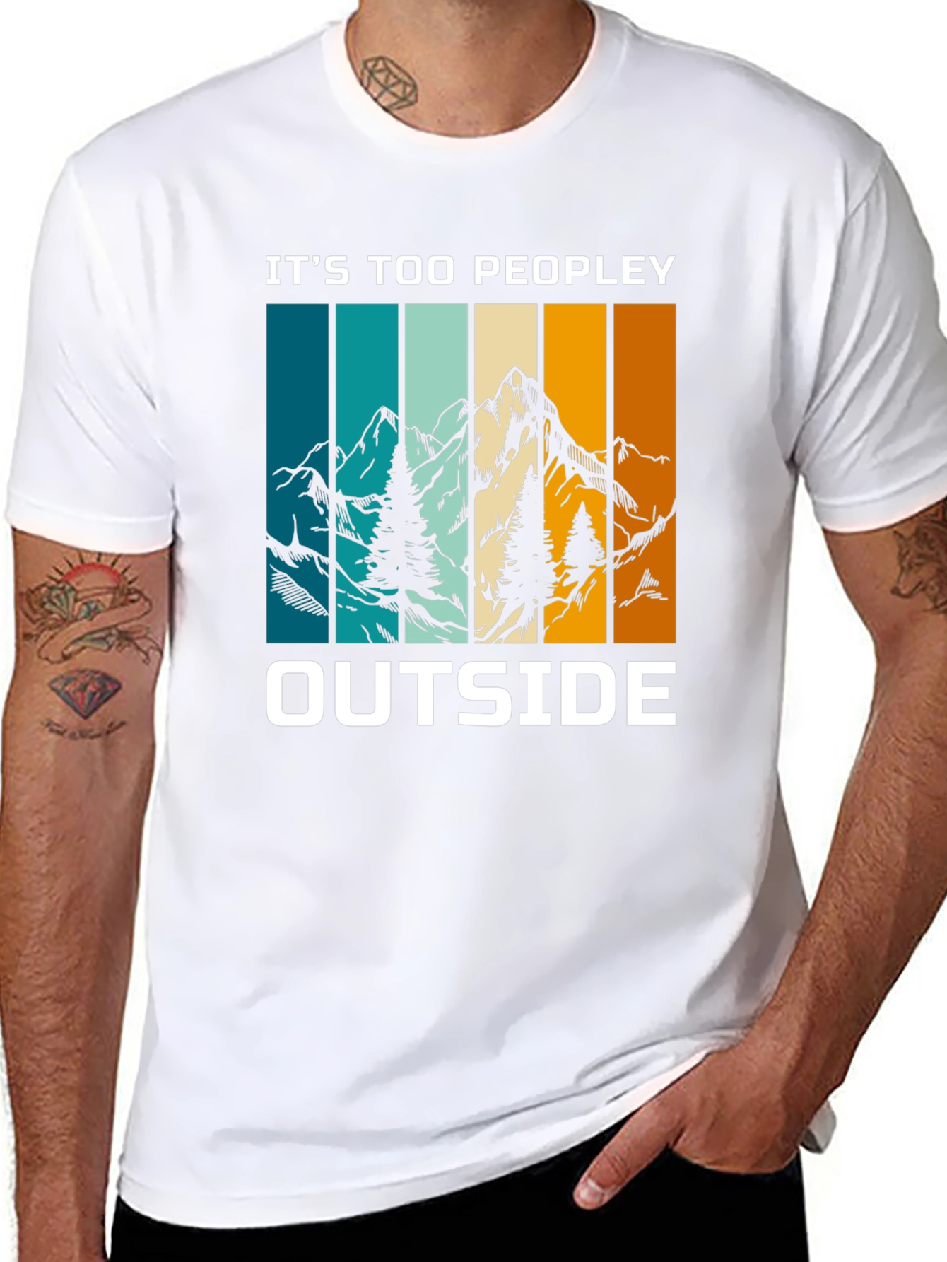 Its Too Peopley Outside Graphic Tee