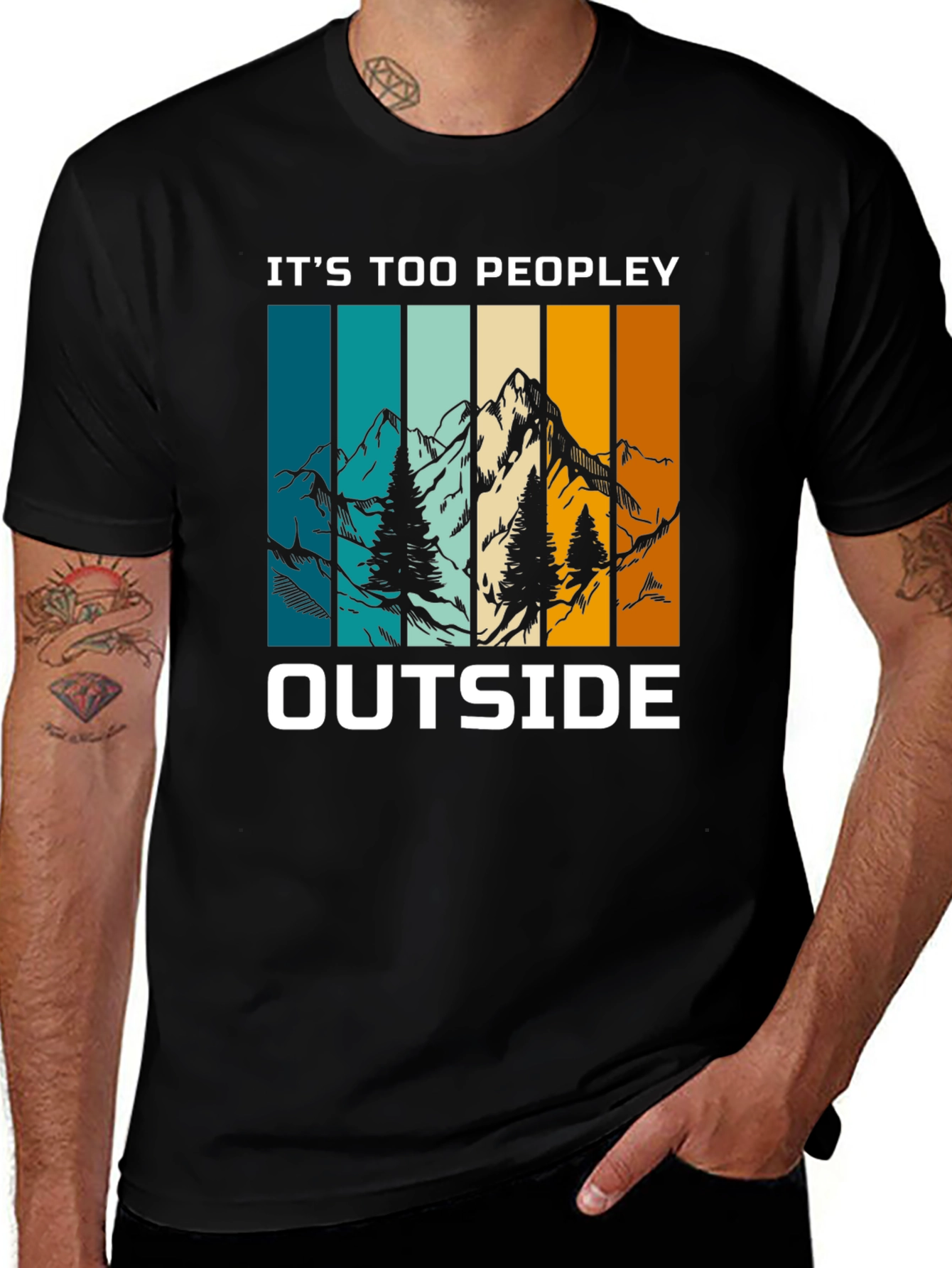 Its Too Peopley Outside Graphic Tee