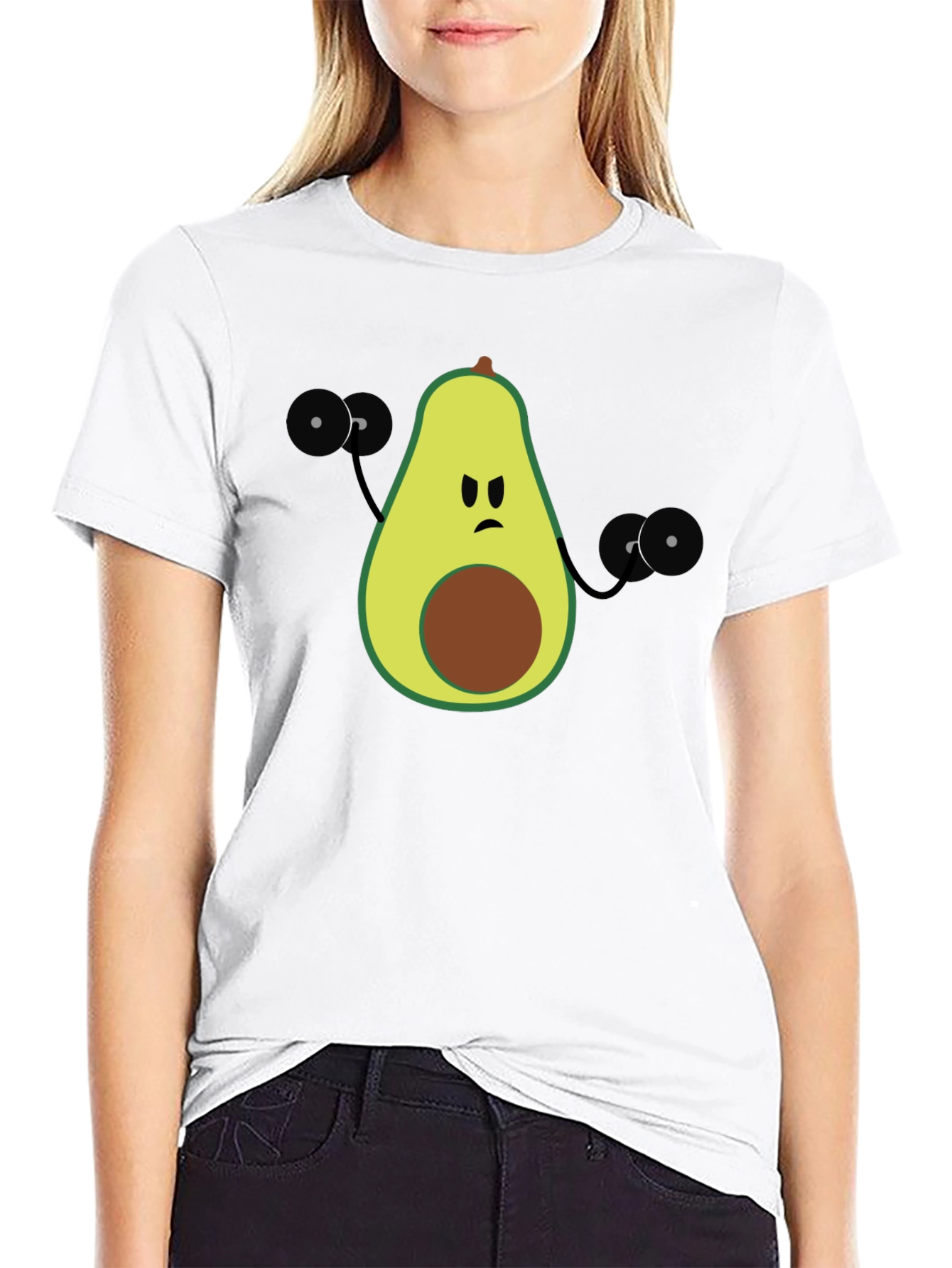 Avocado Gym Black T-Shirt