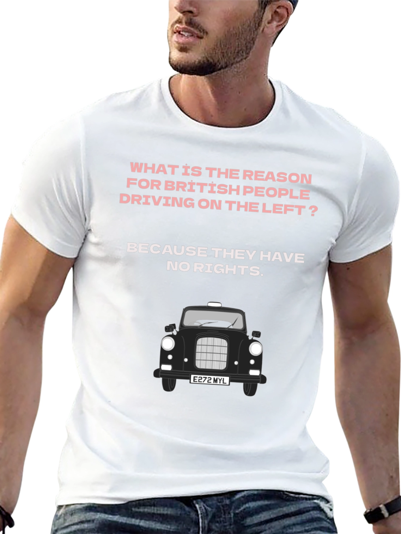 British Humor T-Shirt - Driving Joke
