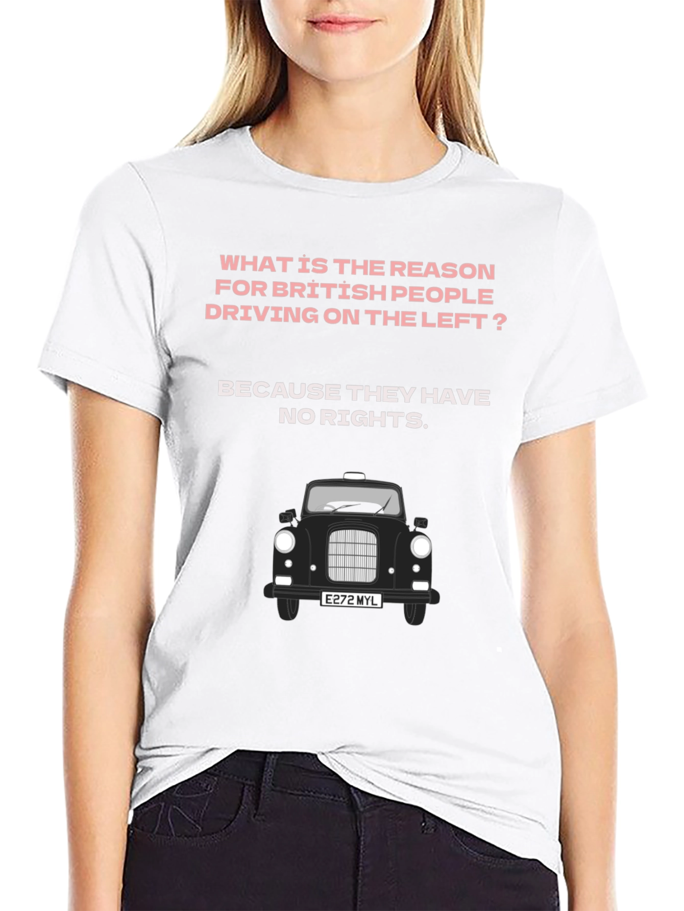 British Humor T-Shirt - Driving Joke
