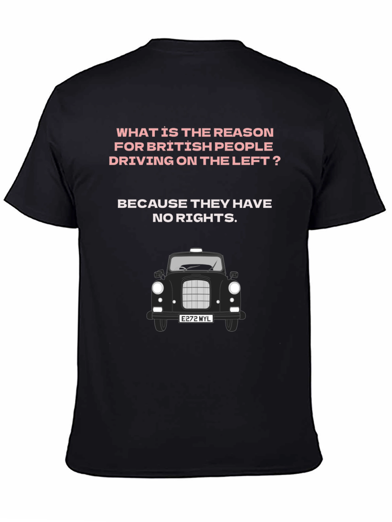 British Humor T-Shirt - Driving Joke