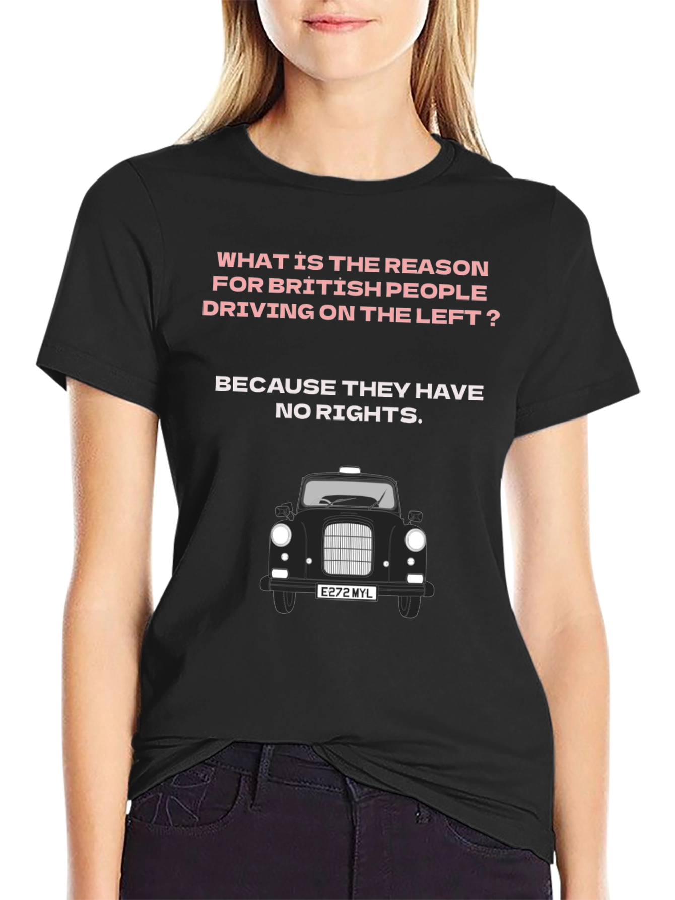 British Humor T-Shirt - Driving Joke