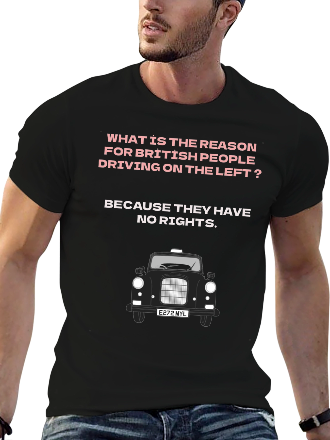 British Humor T-Shirt - Driving Joke