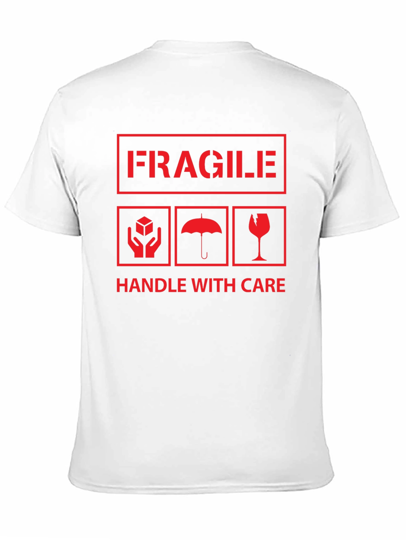 Fragile Handle With Care Graphic Print Tee