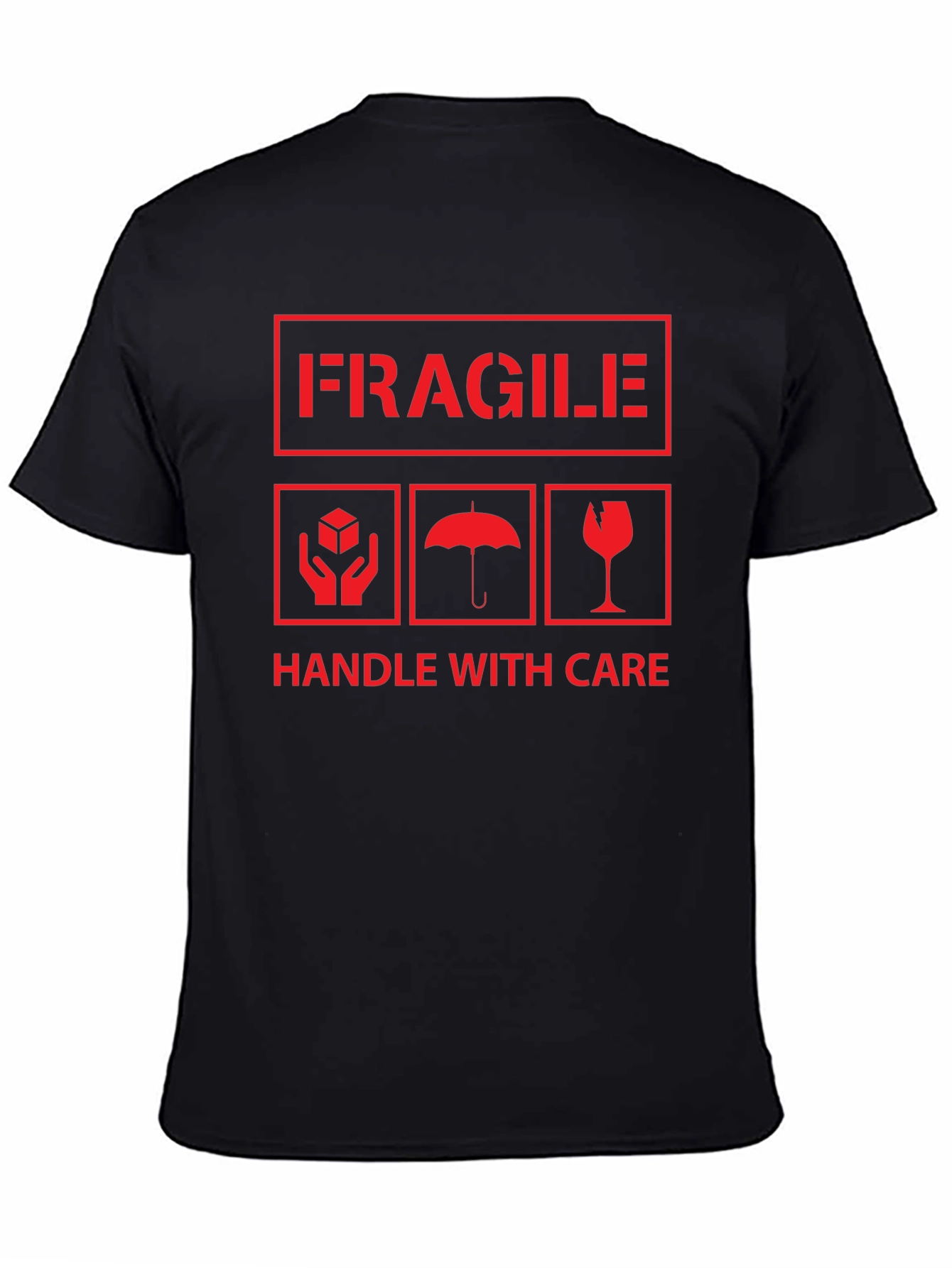 Fragile Handle With Care Graphic Print Tee