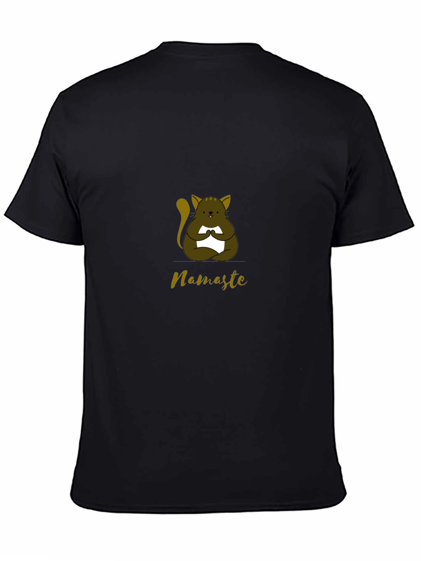 Namaste Cat Yoga T-Shirt - Meditating Kitten