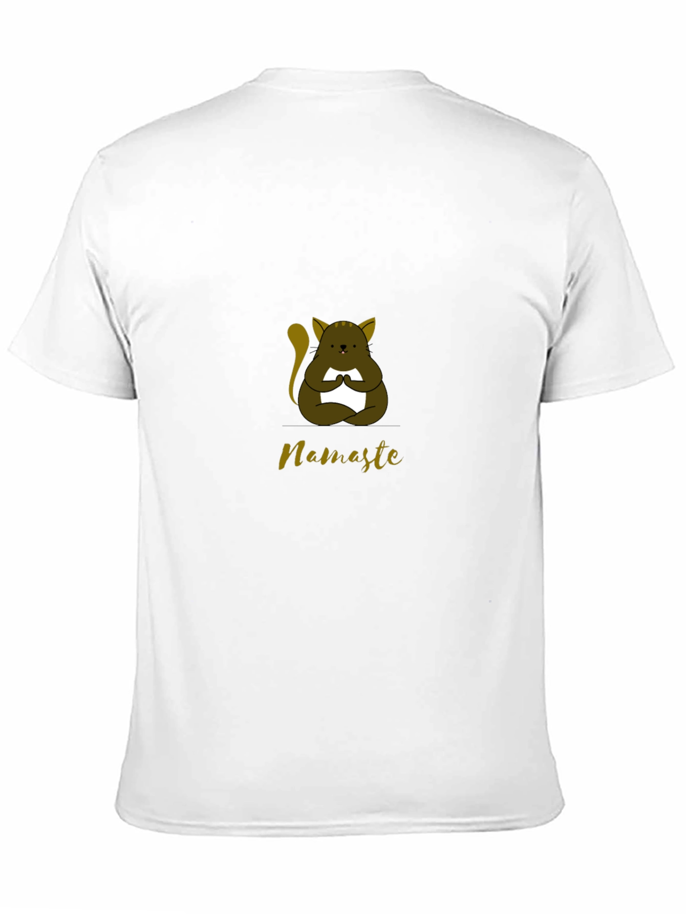 Namaste Cat Yoga T-Shirt - Meditating Kitten