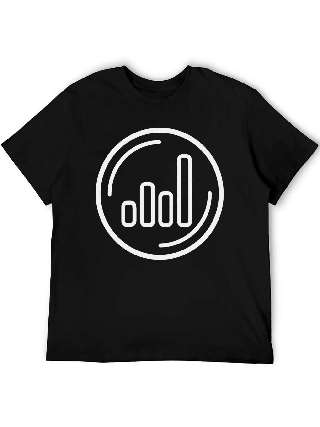 Signal Strength Graphic Tee - Black Casual Shirt