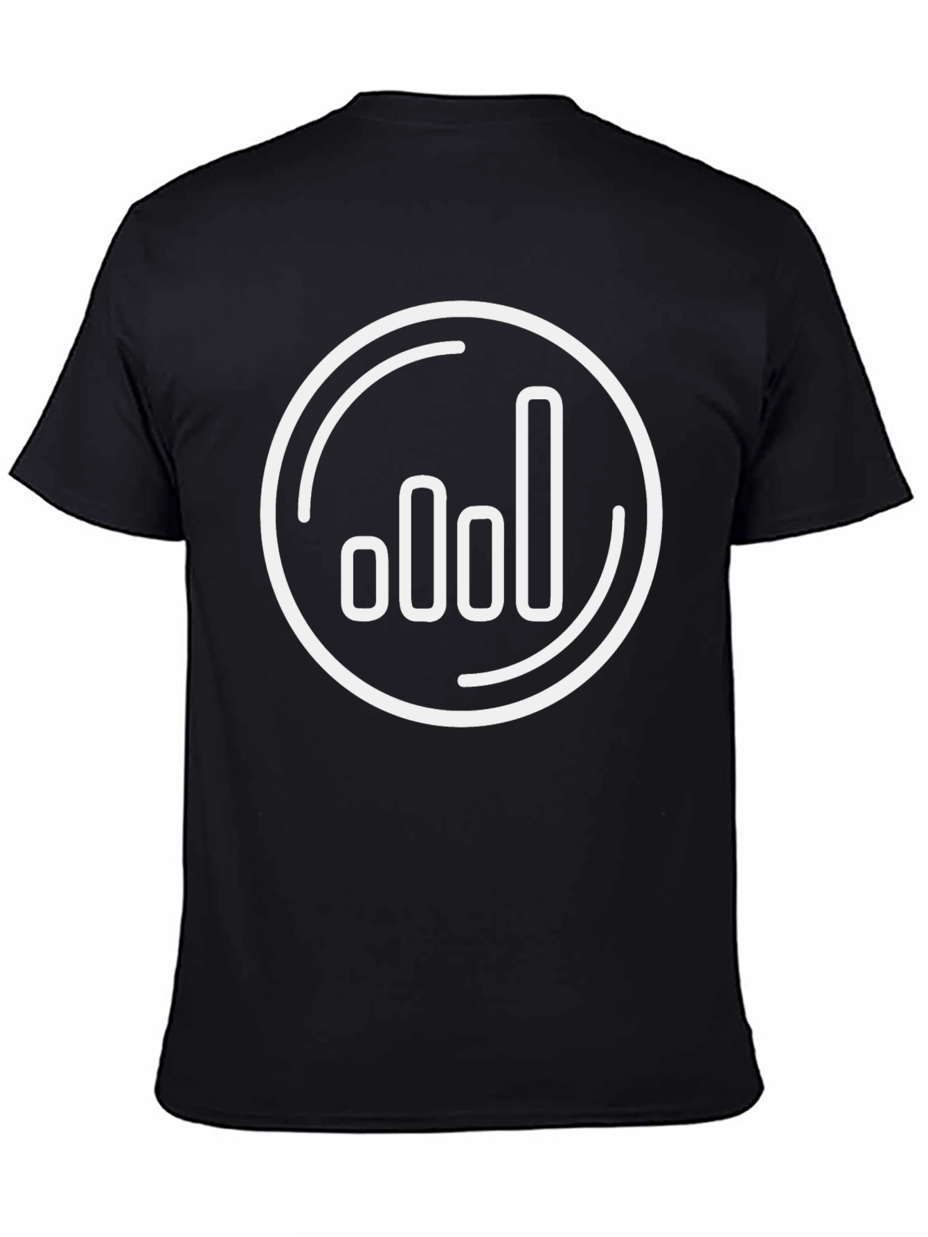 Signal Strength Graphic Tee - Black Casual Shirt