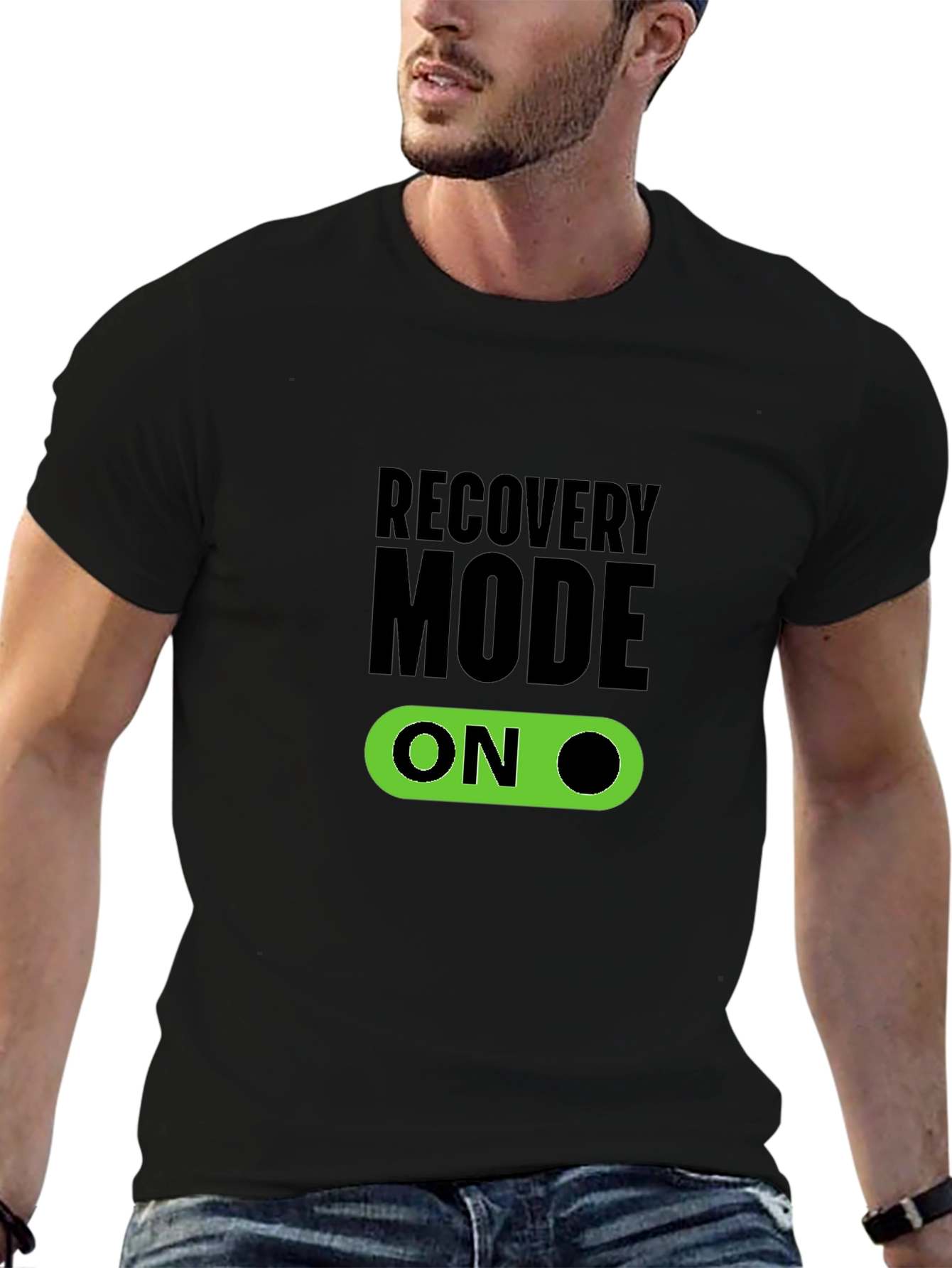 Recovery Mode On Black T-Shirt