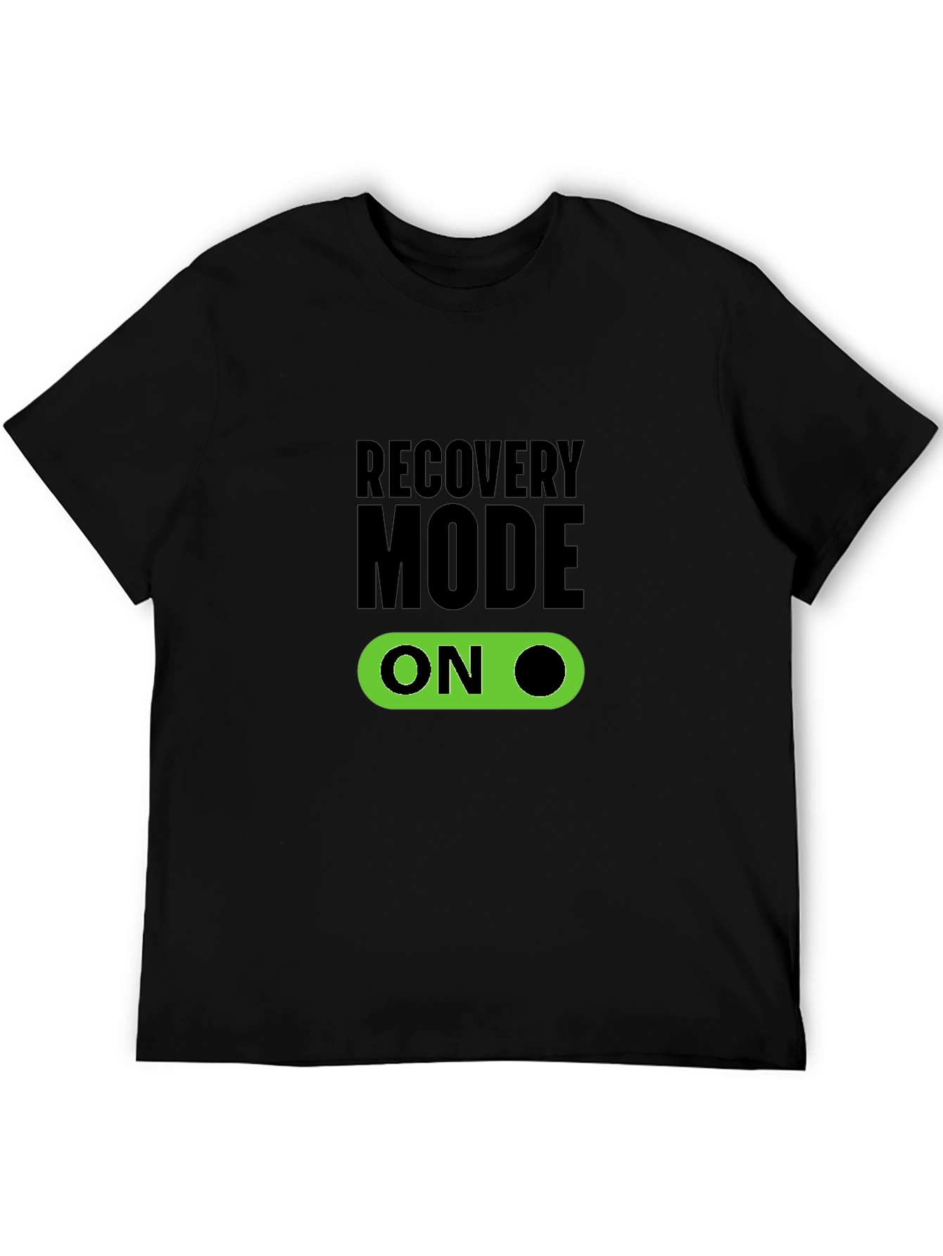 Recovery Mode On Black T-Shirt