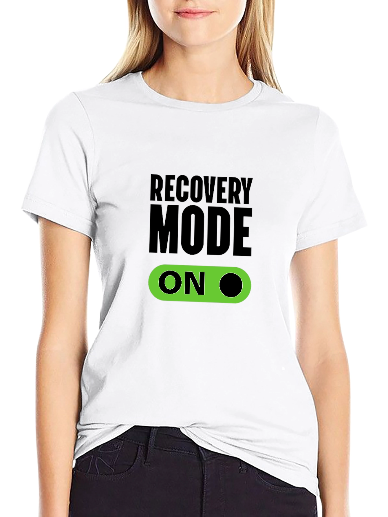 Recovery Mode On Black T-Shirt