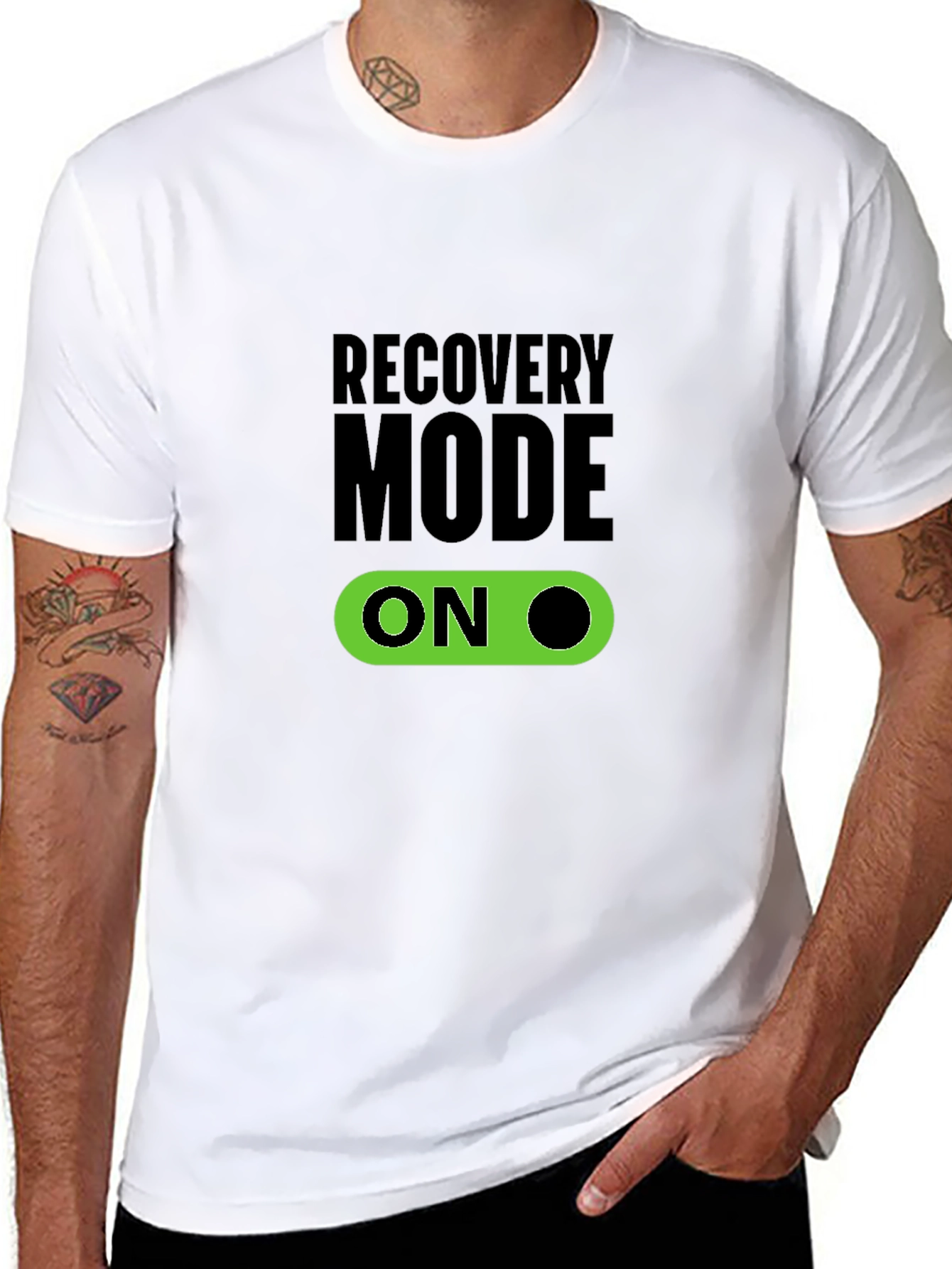 Recovery Mode On Black T-Shirt