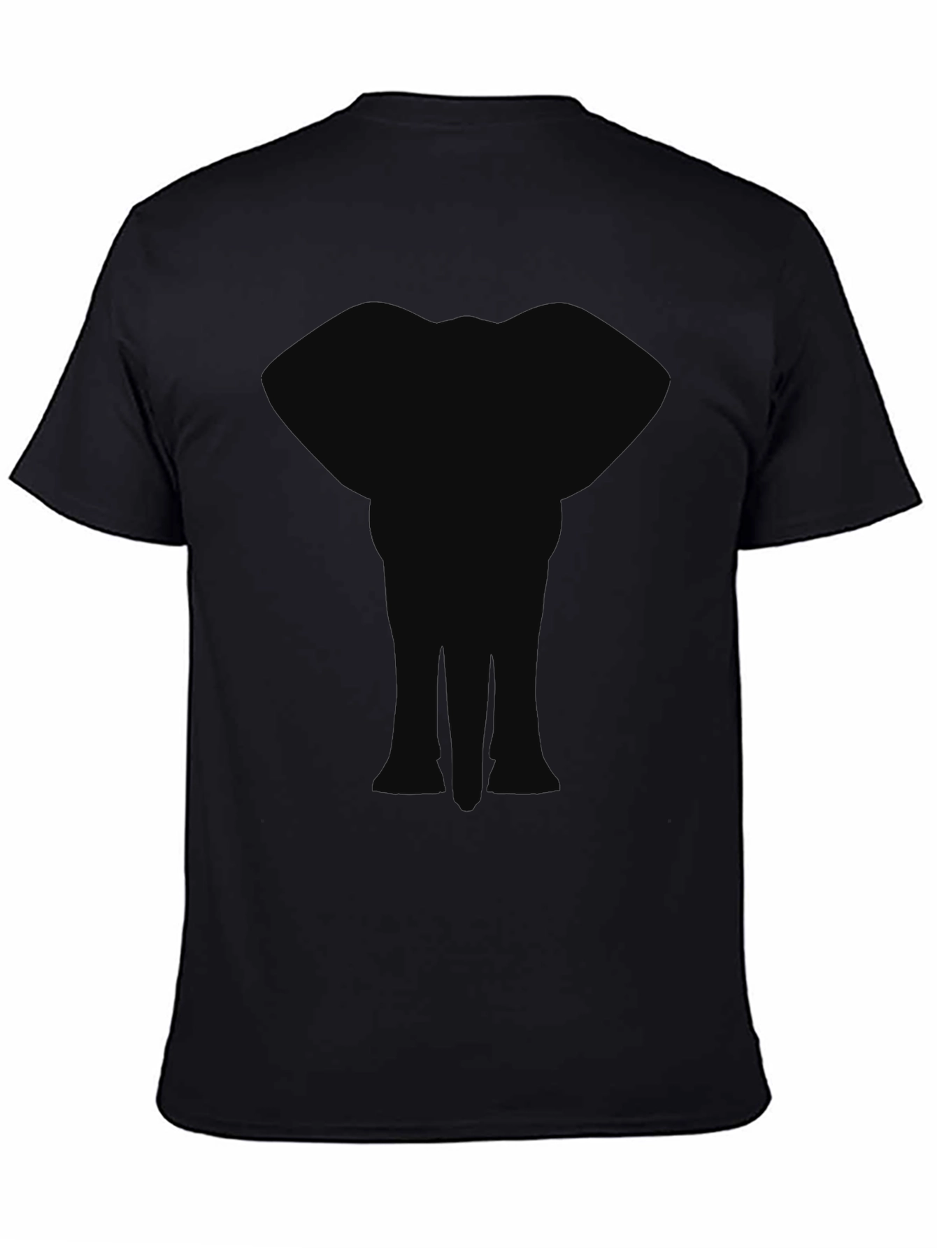 Elephant Graphic Black T-Shirt