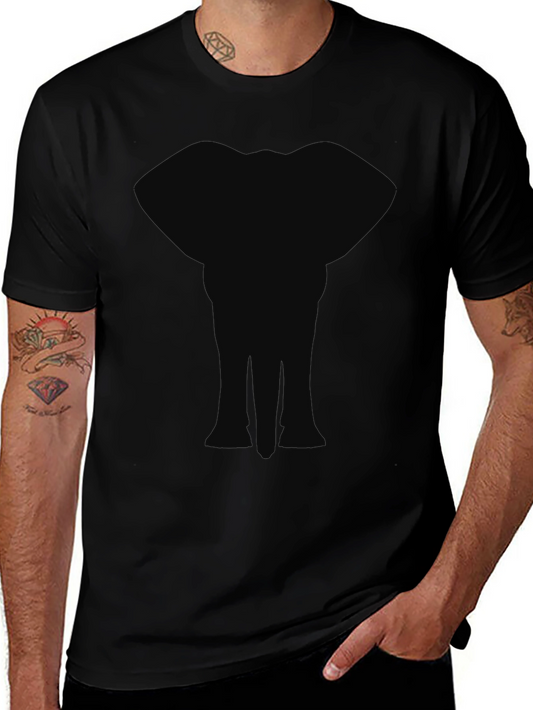 Elephant Graphic Black T-Shirt