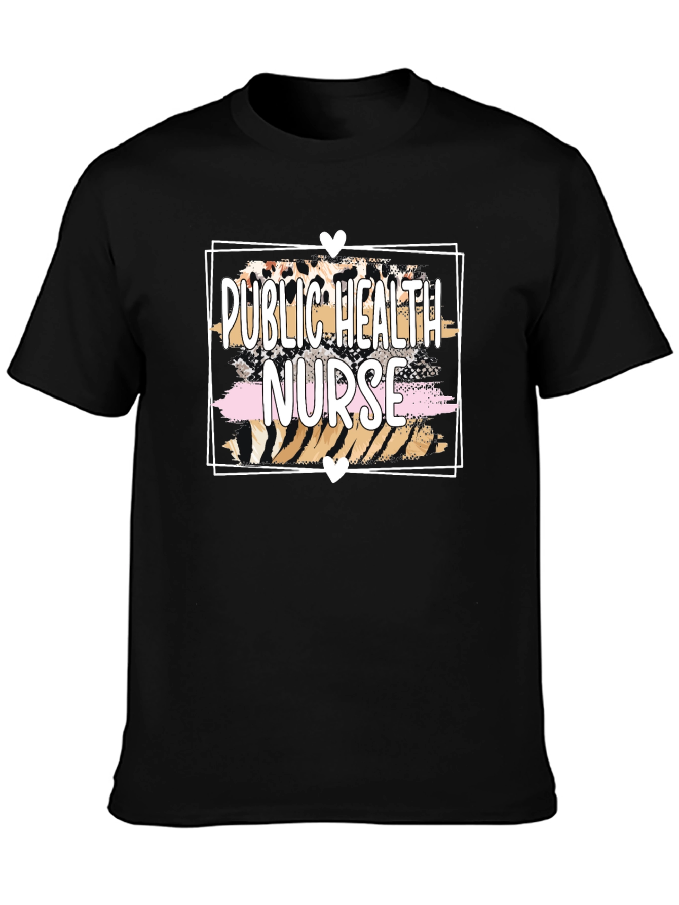 Public Health Nurse Leopard Print T-Shirt