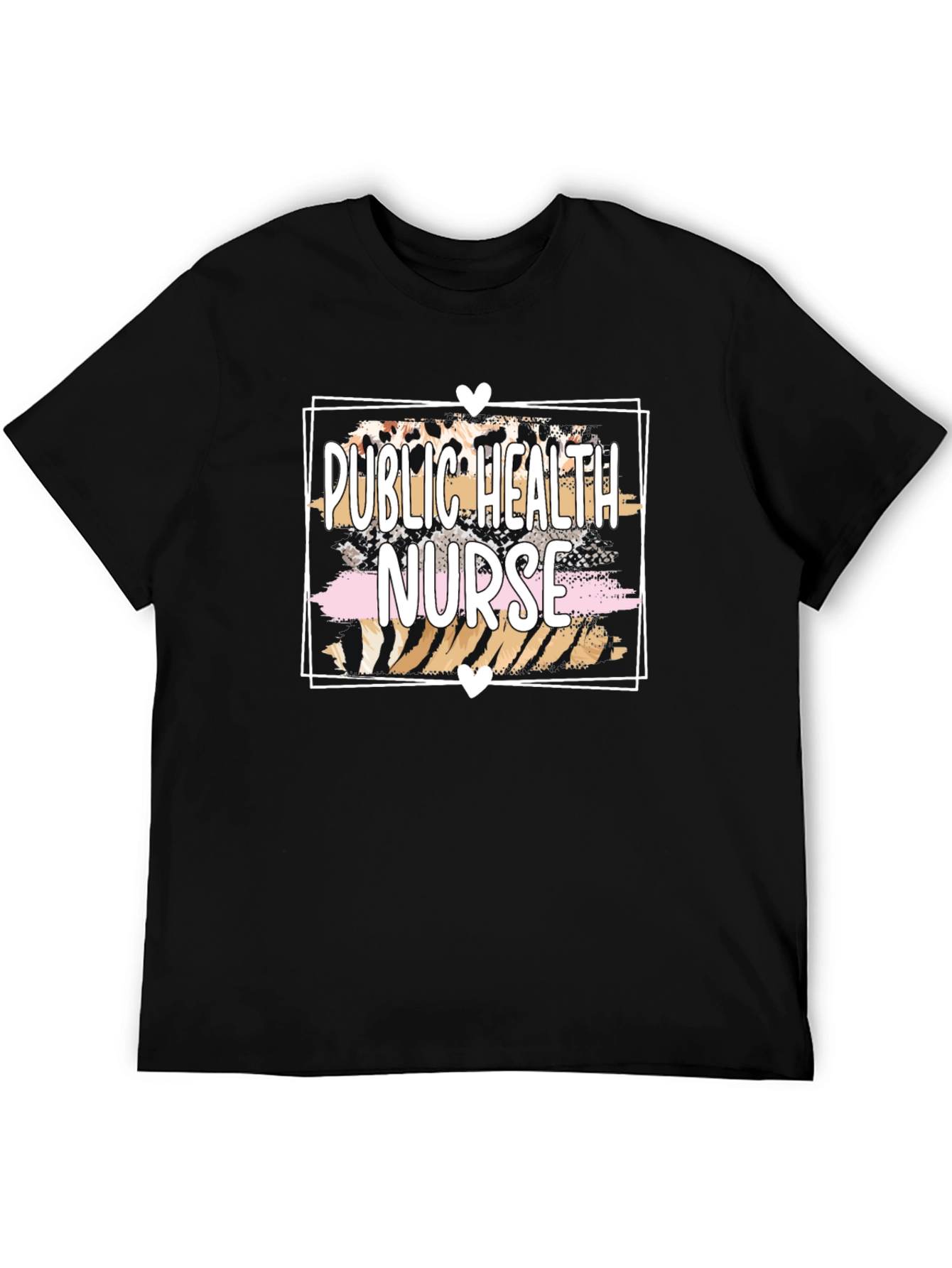 Public Health Nurse Leopard Print T-Shirt