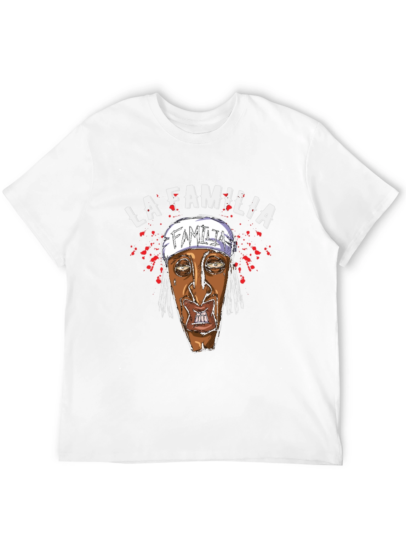 La Familia Graphic Print Black T-Shirt