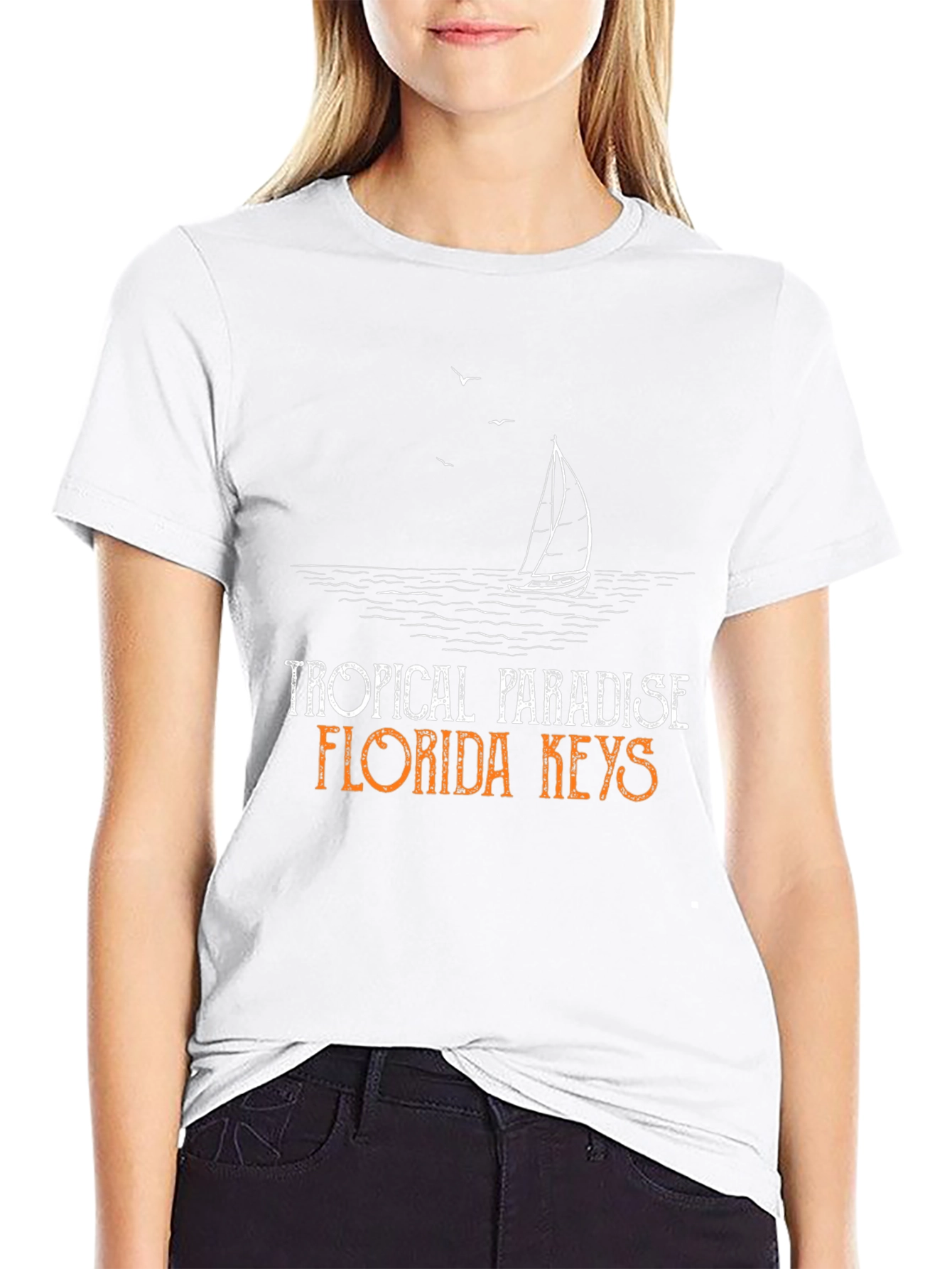 Tropical Paradise Florida Keys Graphic T-Shirt